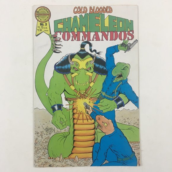 Cold Blooded Chameleon Commandos #3 Blackthorne 1986 Copper Age Comic Book - Picture 1 of 3